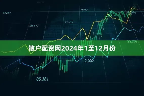 散户配资网　　2024年1至12月份